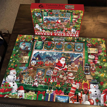 Yuletide Joy Advent Calendar Jigsaw Puzzle 1000 Pieces